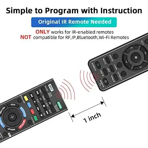 Universal Remote Control for Sony TV Remote All Sony 4K Ultra HD Smart LED HDTV Smart bravia TVs with Netflix Buttons(SN-14+AL) - 6
