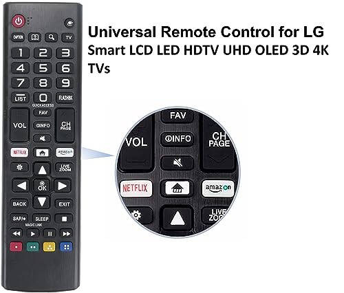 Universal Remote Control Replacement for LG Smart TVs All Models: AKB75095307 AKB74915305 AKB75375604 and More - 3