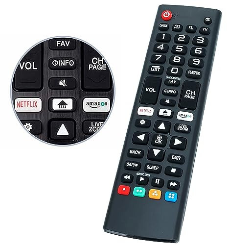 Universal Remote Control Replacement for LG Smart TVs All Models: AKB75095307 AKB74915305 AKB75375604 and More - 5