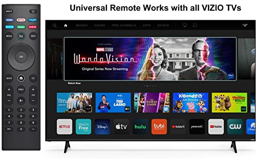 Universal Remote Control, XRT140 Smart TV Remote Compatible with VIZIO All LED LCD HD 4K UHD HDR Smart TVs - Smartby (1)