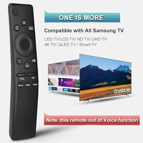 Universal Replacement for Samsung-Smart-TV-Remote, New Upgrade Infrared for Samsung Remote Control, with Netflix,Prime Video,Hulu Buttons - 3