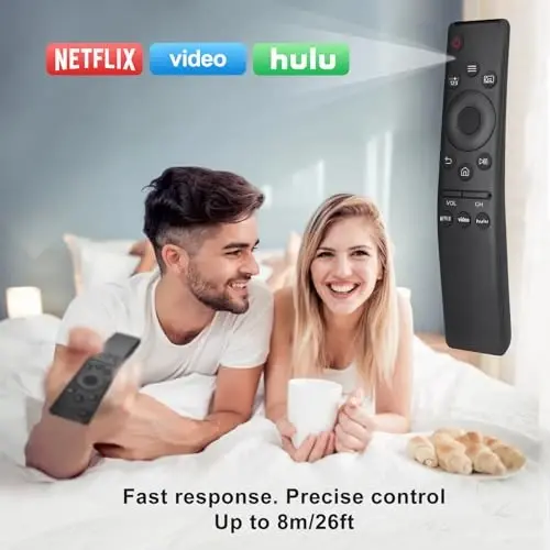 Universal Replacement for Samsung-Smart-TV-Remote, New Upgrade Infrared for Samsung Remote Control, with Netflix,Prime Video,Hulu Buttons - 5