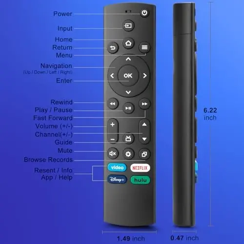 Universal-TV-Remote-Control for Samsung/LG/Vizio/TCL/Hisense/Sony/Philips/Roku Smart TVs - 6