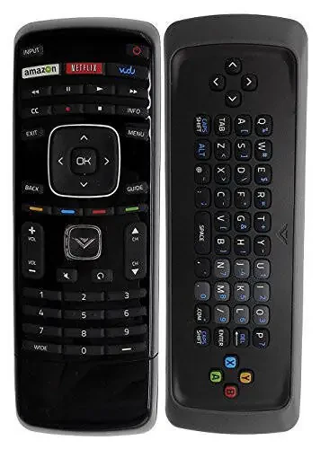 Universal XRT300 Remote Control with Keyboard Replacement for All Vizio TV M320SR M420SR M470NV M550NV M470VSE M650VSE M550VSE M3D460SR E3D320VX D500I-B1 D650I-B2 E231I-B1 with Modazone Netflix Vudu app - 1