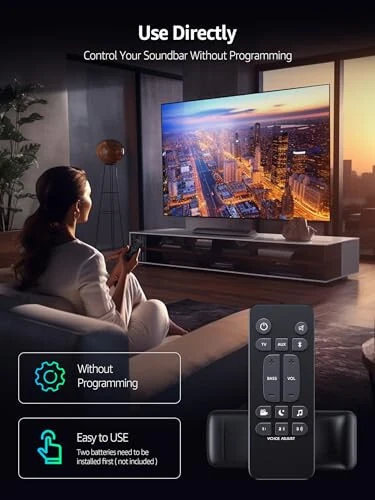 Универсальный пульт дистанционного управления для саундбара Polk Audio Signa S1 S2 S3, Замена пульта дистанционного управления для саундбара Polk Audio Signa S1/Signa S2/Signa S3/Signa S4 Ultra-Slim, RE6214-1 RE62141 - 3