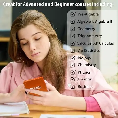 Scientific Calculator with Graph Functions for College and High School Students, Engineering, Advanced Mathematics, Calculus, Algebra, Geometery, Trigonometry, Statistics, Physics, Chemistry, Orange - 4