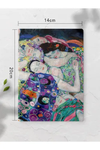 Unlined Notebook, Klimt Notebook 4 Pieces, Mind Notebook, Art Notebook, 64 Pages 14*21cm-Klimt - 4