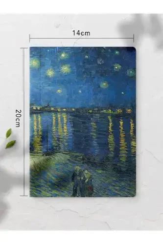 Unlined Notebook, Modern Art Themed Notebook 4 Pieces, Notebook, 64 Pages 14*21cm-Art - 5