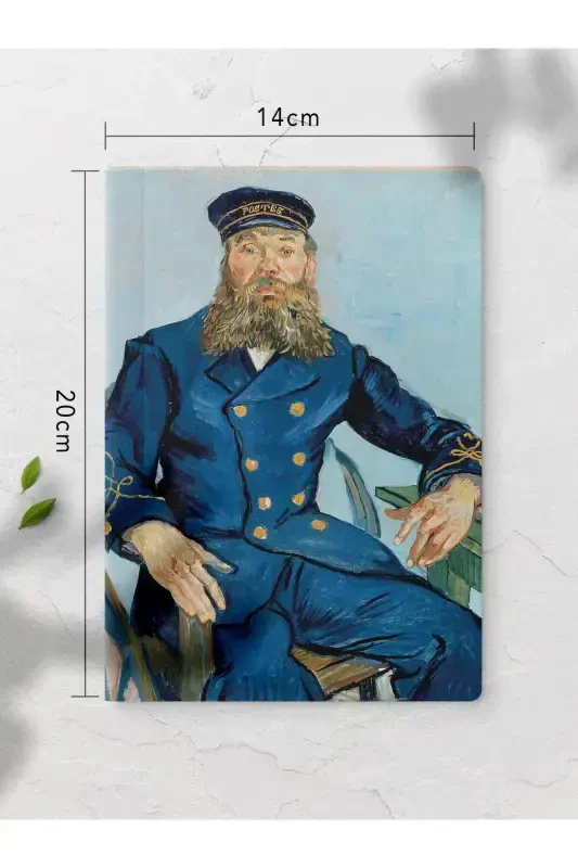 Unlined Notebook, Modern Art Themed Notebook 4 Pieces, Notepad, 64 Pages 14*21cm-Art - 5