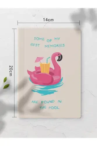 Unlined Notebook, Summer Illustration Notebook 4 Pcs, Brain Notebook, Notepad, 64 Pages 14*21cm-Summer - POSTIFULL (1)