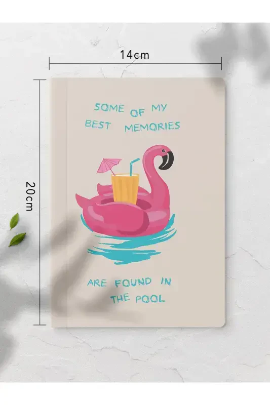 Unlined Notebook, Summer Illustration Notebook 4 Pcs, Brain Notebook, Notepad, 64 Pages 14*21cm-Summer - 2