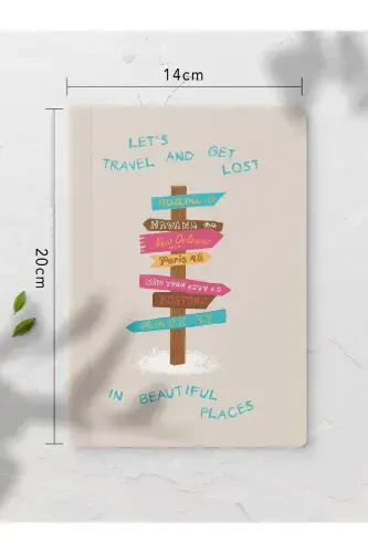 Unlined Notebook, Summer Illustration Notebook 4 Pcs, Brain Notebook, Notepad, 64 Pages 14*21cm-Summer - 4