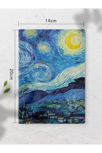 Unlined Notebook, Van Gogh Notebook 4 Pieces, Notebook, Art Notebook, 64 Pages 14*21cm-Van Gogh - 3