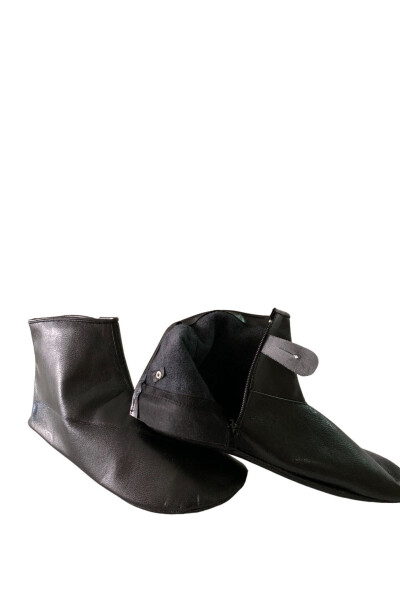 Unlined zippered goat leather sock moccasin - DAYTEX