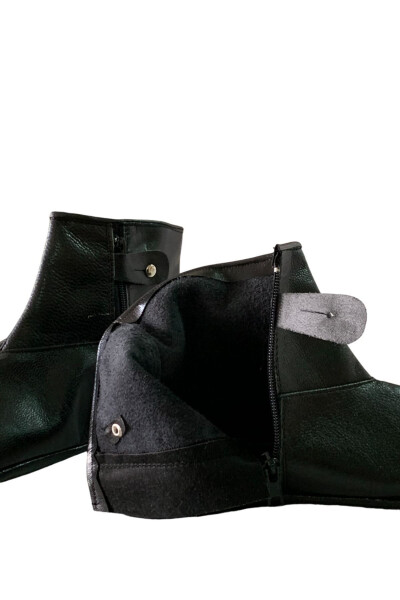 Unlined zippered goat leather sock moccasin - DAYTEX (1)