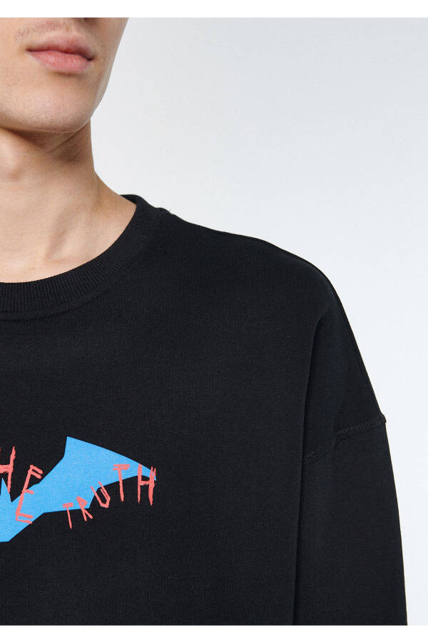 Unmask The Truth Printed Black Sweatshirt 0611235-900 - 5