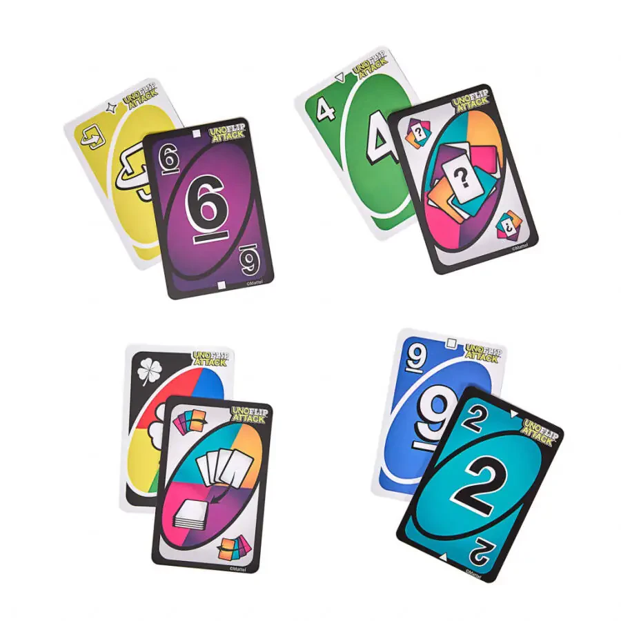 UNO Flip Attack Kartli O'yin: Oila, do'stlar, sayohat, lager va to'ylar uchun. - 4