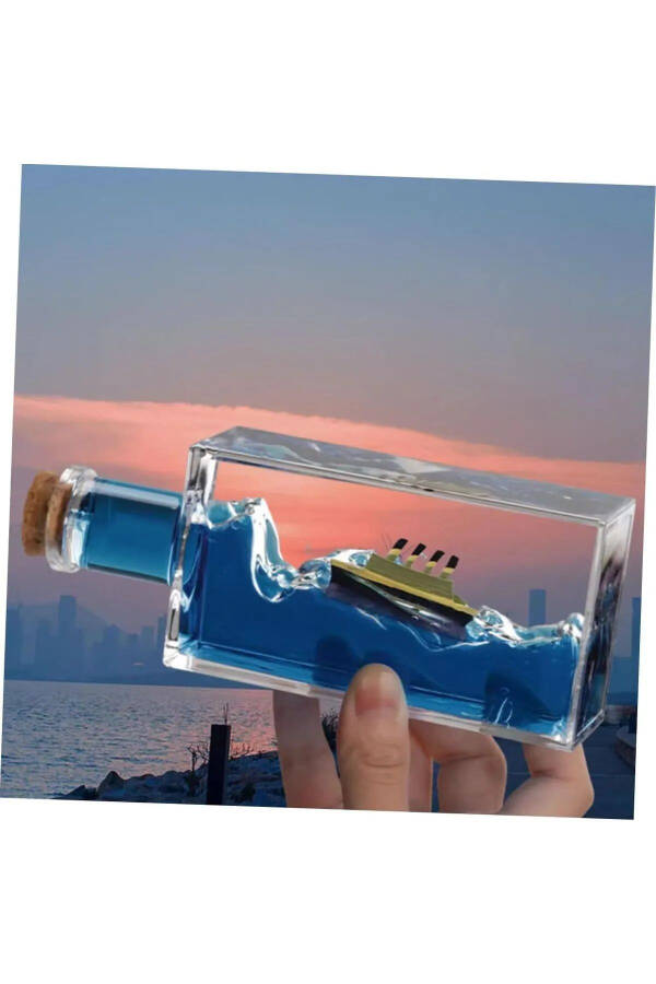 Unsinkable Ship Bottle, Home Office Decor, Gift for Loved One, Birthday/Anniversary - 2