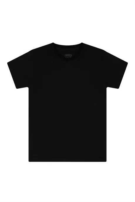 Упаковки из 6 Шт. Футболка С Круглым Вырезом Черного Цвета С Короткими Рукавами 100% Хлопок - 2