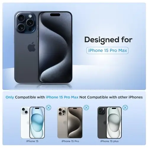 Upcommon Flex Stand Case, Built-in Magnetic Kickstand, MagSafe Compatible, Slim Protective Cover, Shockproof (iPhone 15 Pro Max) Clear - UPCOMMON (1)