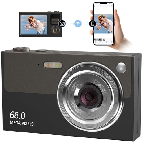 Upgrade Digital Camera for Teens, FHD 4K 68MP Digital Camera Autofocus with 32GB SD Card 16X Zoom,Cameras for Photography Compact Point and Shoot Camera for Teen Boy Girl Kids Camera Beginner - 1