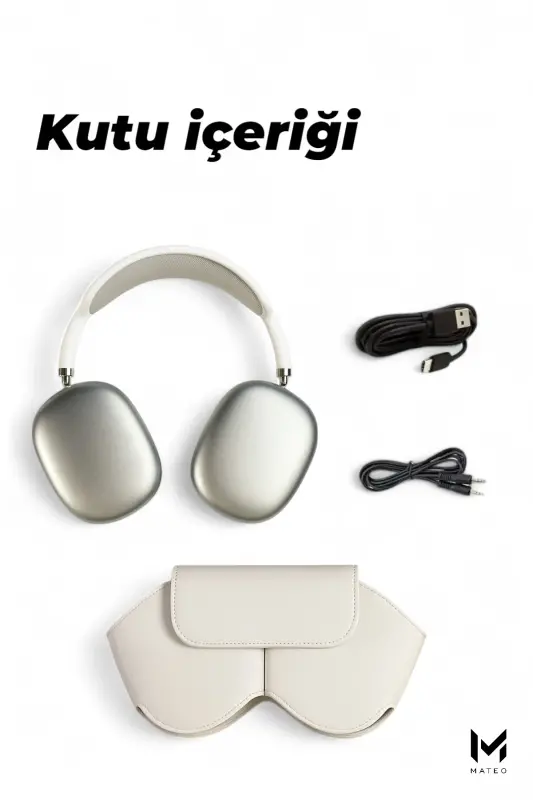 Upgraded Kılıflı | Pro 5.3 | Kablosuz Bluetooth Kulaklık | iOS Android Uyumlu | Stereo-Kılıflı Gümüş - 4
