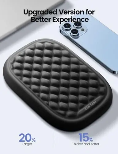 [Upgraded Larger and Thicker]Vaydeer Elbow Rest Pad, Desk Wrist Rest Memory Foam Armrest, Ergonomic Mouse Cushion Support, Wrist Pain Relief for Computer Laptop Working Typing Gaming Office Black Blue - 3