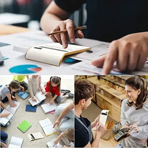 UPIHO Gold Solar Batareya Asosiy 10 Xonali Stol Kalkulyatori, Egilgan LCD Displey, Yengil Stol Kalkulyatori - 4