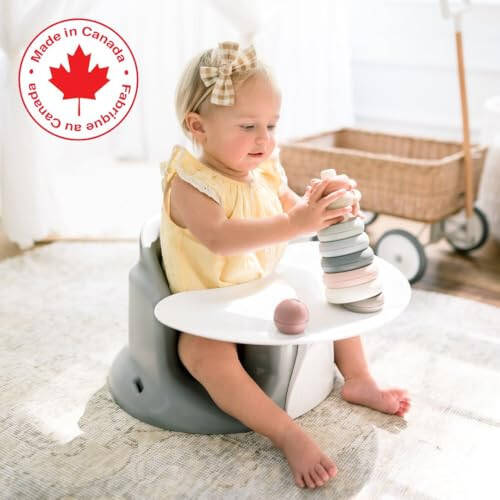 Upseat Baby Floor Seat Booster Chair for Sitting Up with Removable Tray for Meals and Playtime, Developed with Physical Therapists for Safe and Healthy Hip Development and Posture - 32