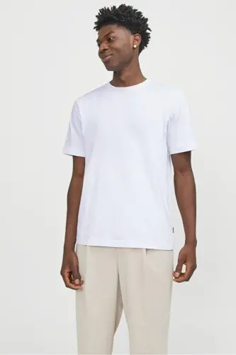 Jjeurban Edge Tee Ss O-Neck Noos Erkek T-shirt 12254412 White - WHİTE - 1