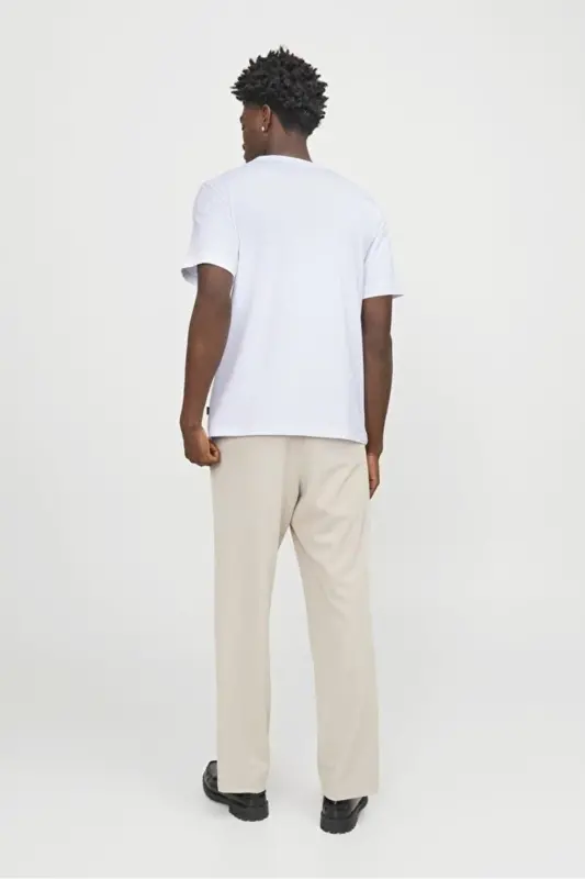 Jjeurban Edge Tee Ss O-Neck Noos Erkek T-shirt 12254412 White - WHİTE - 3
