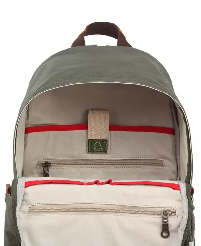 Urban Light Coated Canvas Backpack-Green - 5