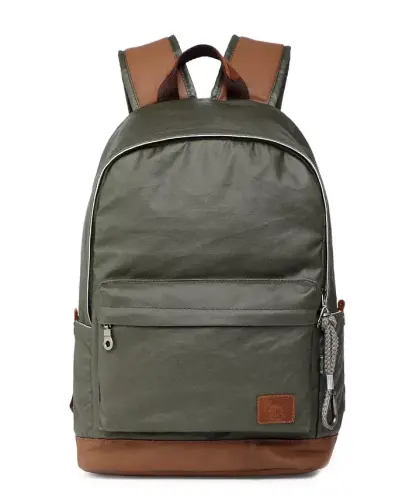 Urban Light Coated Canvas Backpack - Green - 1