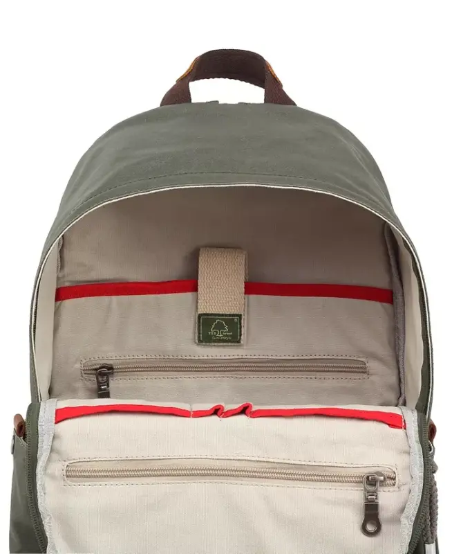 Urban Light Coated Canvas Backpack - Green - 5
