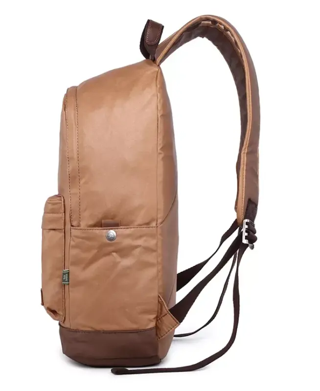 Urban Light Coated Canvas Backpack-Khaki - 3
