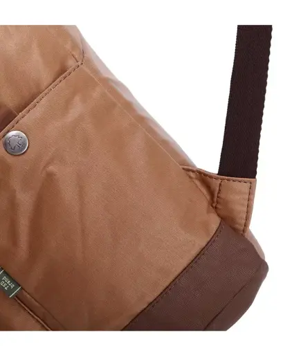 Urban Light Coated Canvas Backpack-Khaki - 7