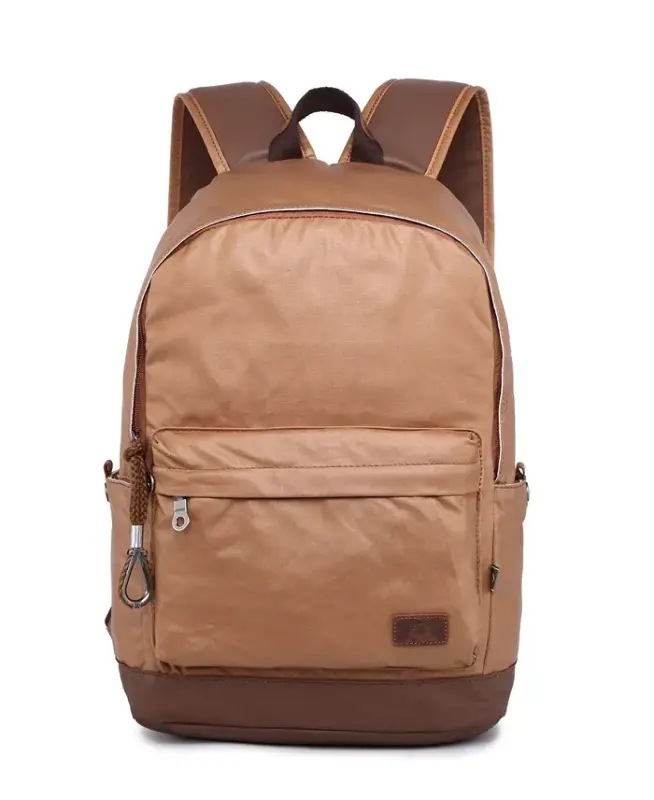Urban Light Coated Canvas Backpack - Khaki - 1