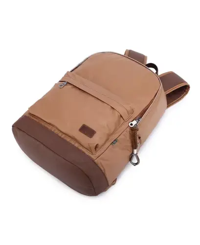 Urban Light Coated Canvas Backpack - Khaki - 10