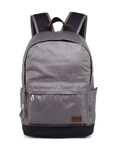 Urban Light Coated Canvas Ryukzak - Kulrang - 1