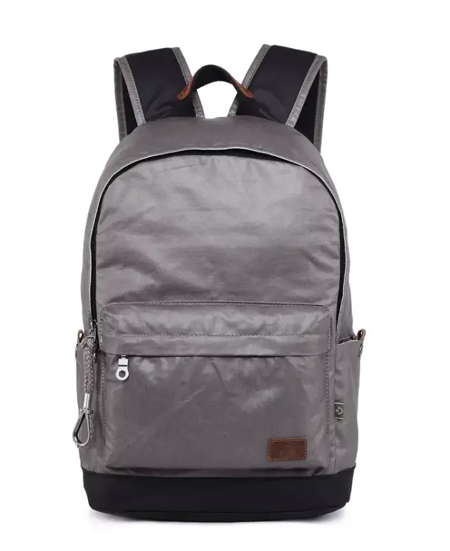 Urban Light Coated Canvas Ryukzak - Kulrang - 1