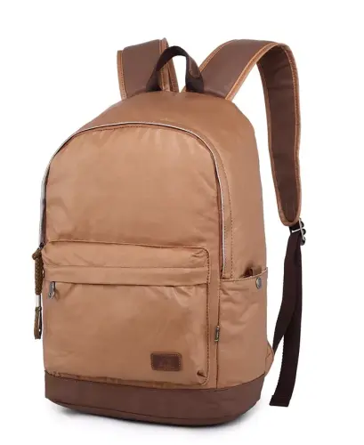 Urban Light Coated Canvas Backpack-Khaki - TSD BRAND (1)
