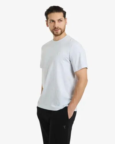 Urban T-shirt - BEYAZ-MELANJ - 7SABER (1)