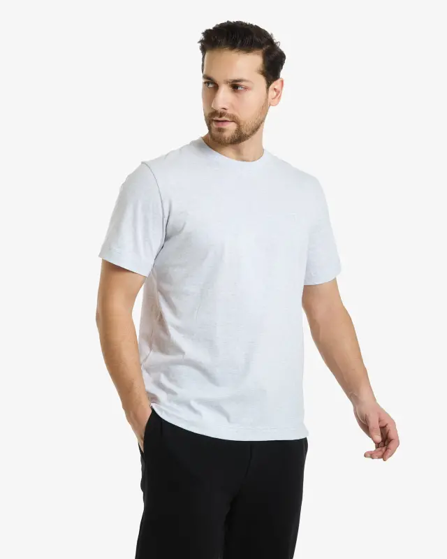 Urban T-shirt - BEYAZ-MELANJ - 3