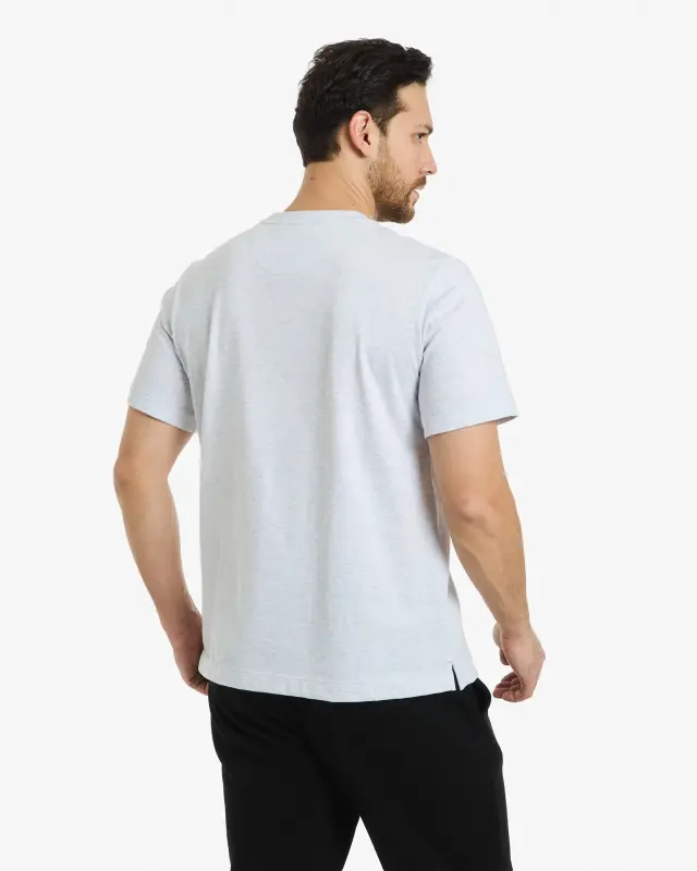 Urban T-shirt - BEYAZ-MELANJ - 4