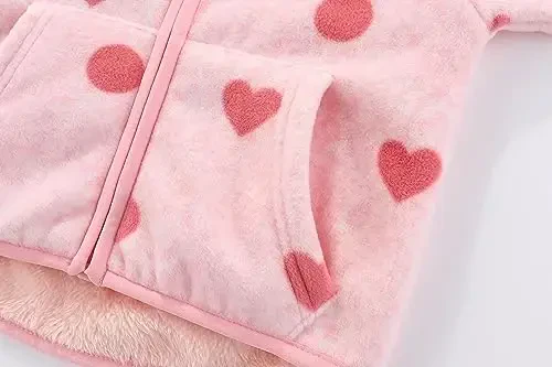 Urtrend Baby Girl's Toddler Kids Fall Winter Coat Jacket Outerwear Ears Hood Hoodie - 5