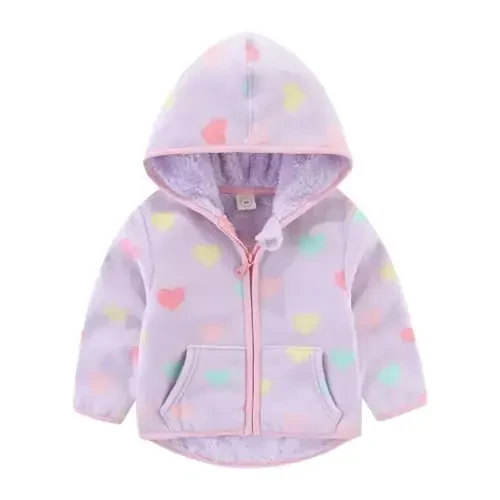 Urtrend Baby Girl's Toddler Kids Fall Winter Coat Jacket Outerwear Ears Hood Hoodie - 1