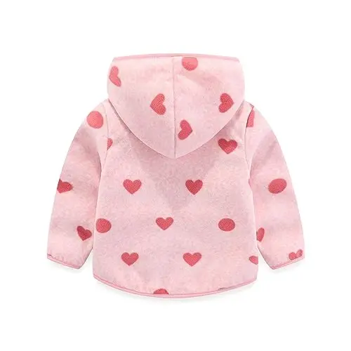 Urtrend Baby Girl's Toddler Kids Fall Winter Coat Jacket Outerwear Ears Hood Hoodie - 2
