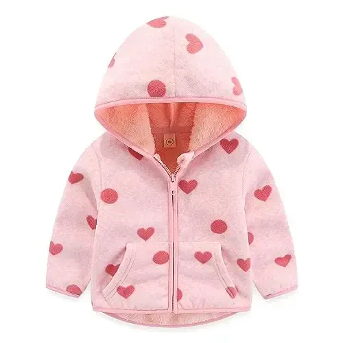 Urtrend Baby Girl's Toddler Kids Fall Winter Coat Jacket Outerwear Ears Hood Hoodie - 1