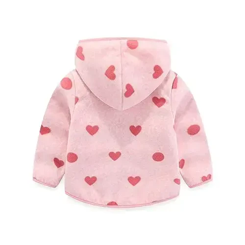 Urtrend Baby Girl's Toddler Kids Fall Winter Coat Jacket Outerwear Ears Hood Hoodie - URTREND (1)
