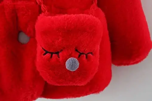 Urtrend Baby Girl's Toddler Kids Fall Winter Coat Jacket Outerwear Ears Hood Hoodie - 4